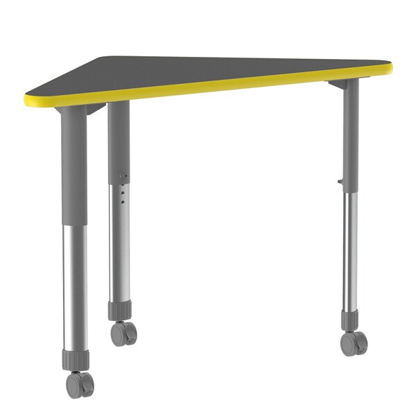 HPL Collaborative Desk - Casters - Wing